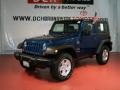 2009 Deep Water Blue Pearl Coat Jeep Wrangler X 4x4  photo #1