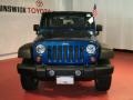 2009 Deep Water Blue Pearl Coat Jeep Wrangler X 4x4  photo #2