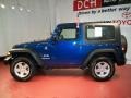 2009 Deep Water Blue Pearl Coat Jeep Wrangler X 4x4  photo #8