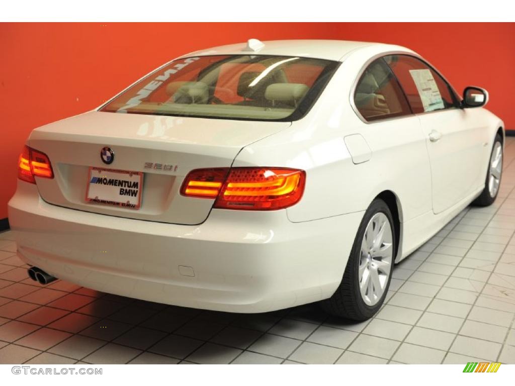 2011 3 Series 328i Coupe - Alpine White / Cream Beige photo #3