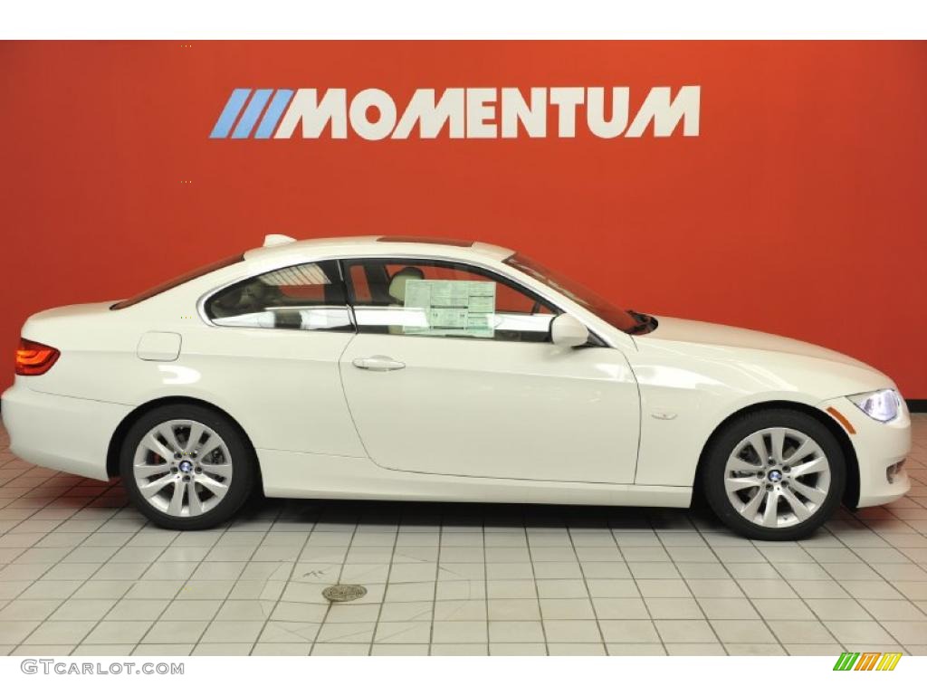 2011 3 Series 328i Coupe - Alpine White / Cream Beige photo #4