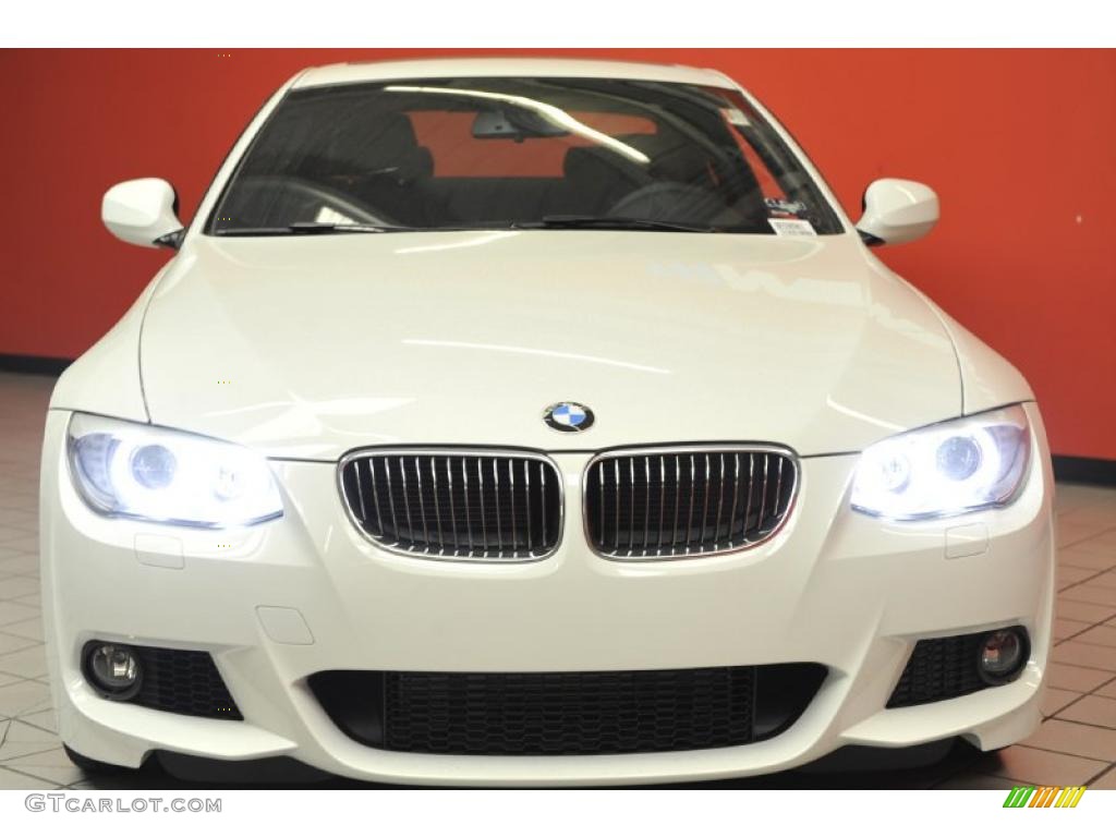 2011 3 Series 335i Coupe - Alpine White / Black photo #2