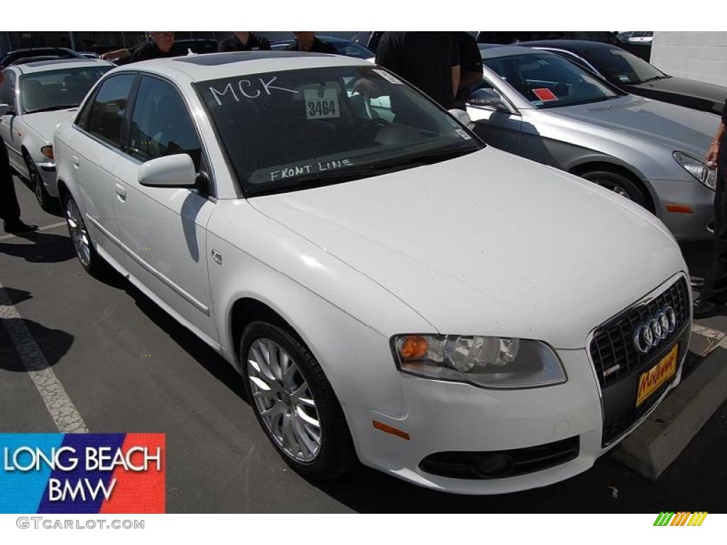 2008 A4 2.0T Special Edition Sedan - Ibis White / Black photo #1