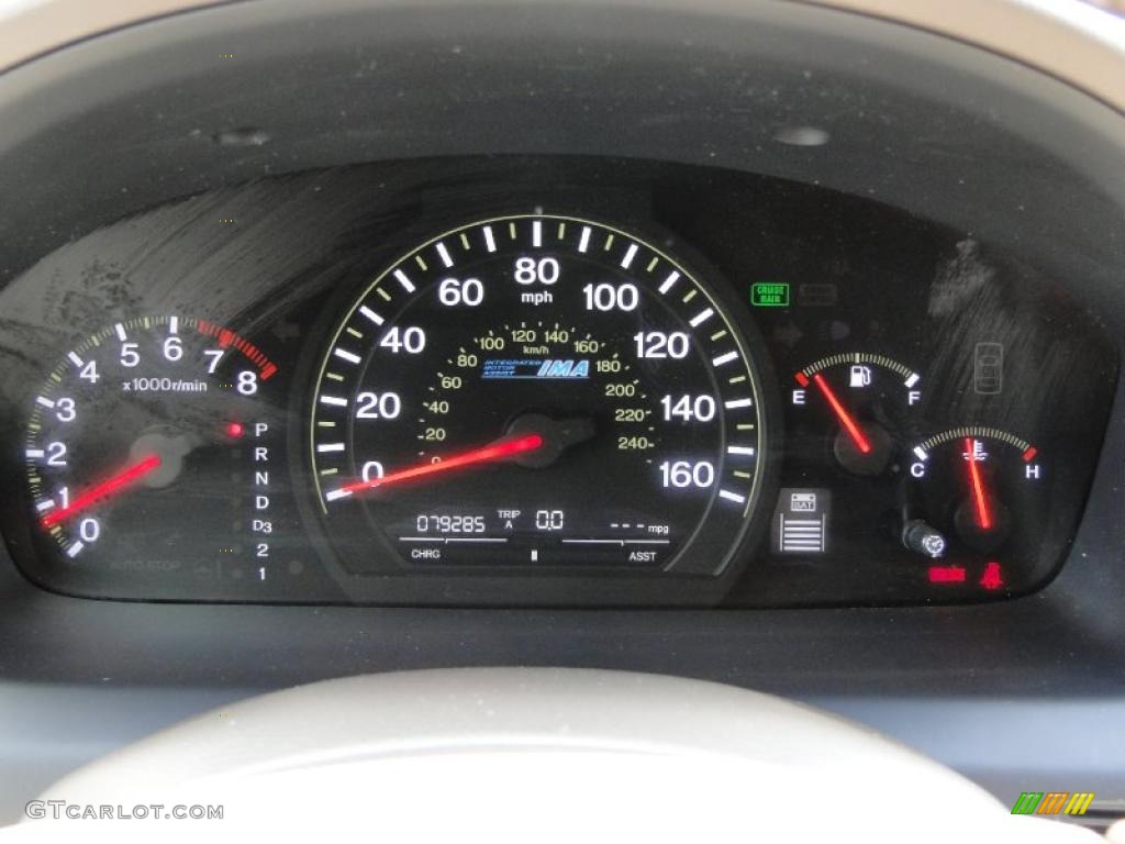 2007 Honda Accord Hybrid Sedan Gauges Photo #48771555