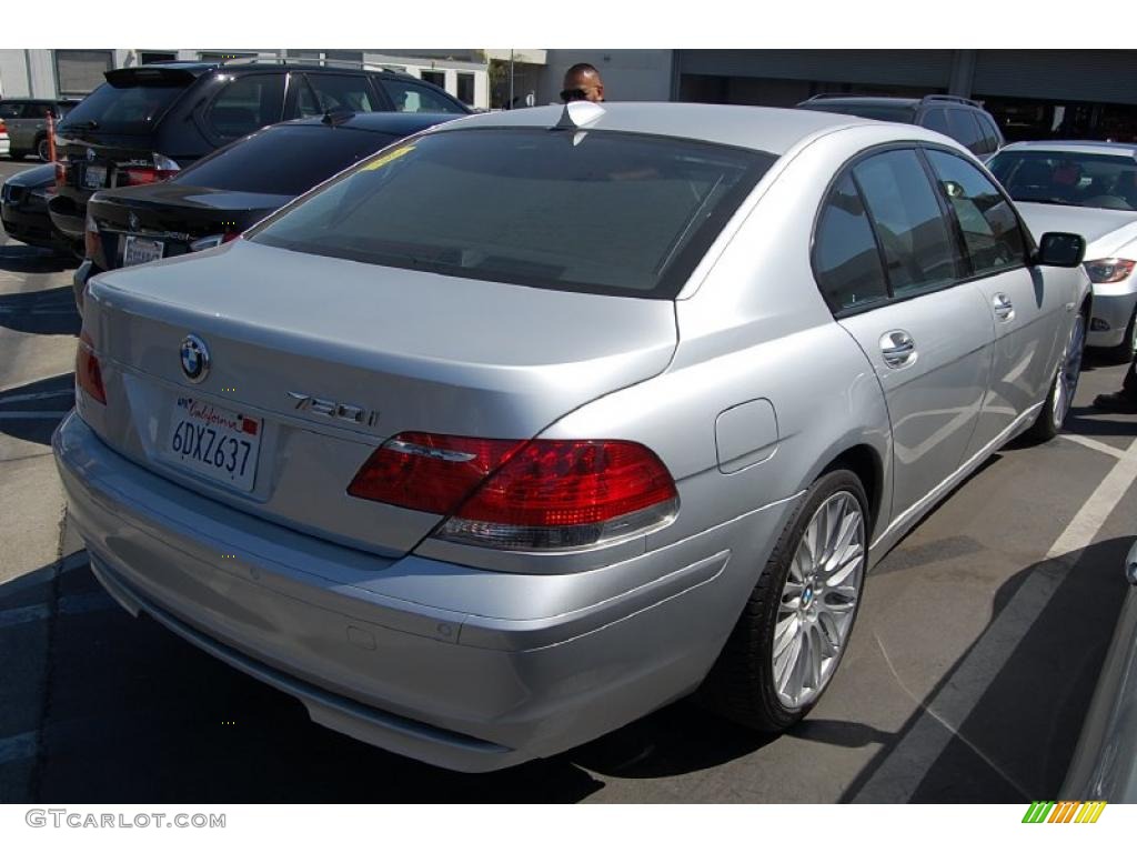 2008 7 Series 750i Sedan - Titanium Silver Metallic / Black photo #3