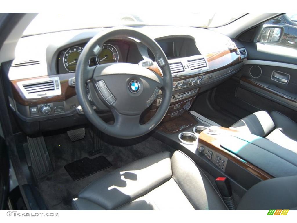 2008 7 Series 750i Sedan - Titanium Silver Metallic / Black photo #4