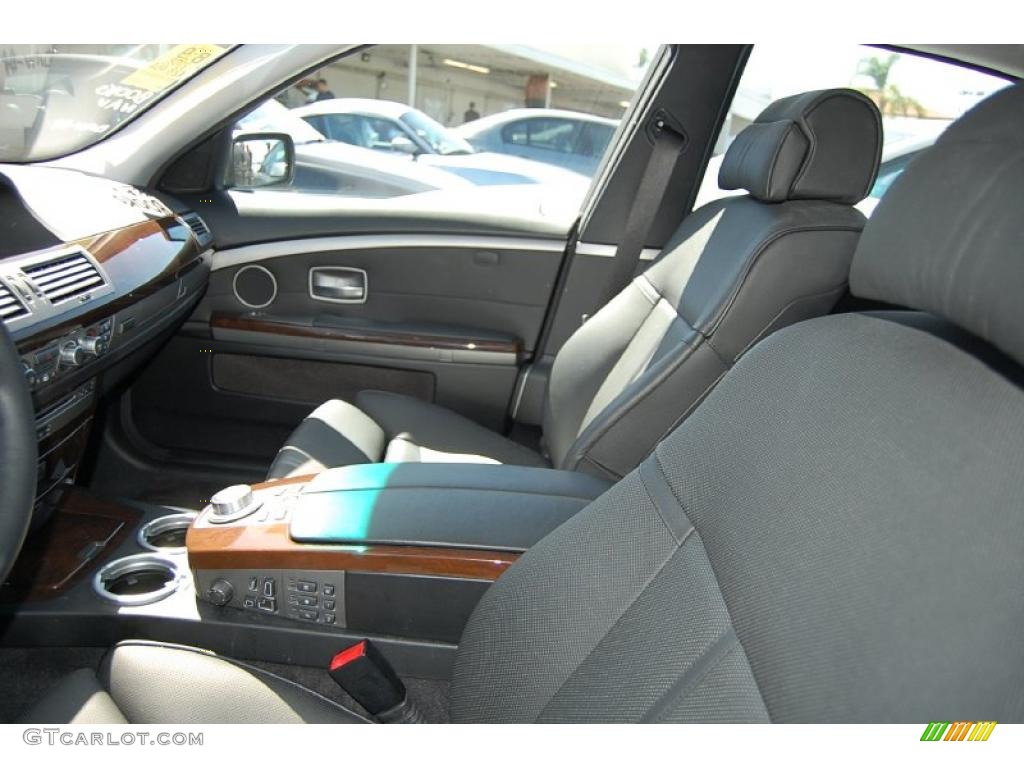 2008 7 Series 750i Sedan - Titanium Silver Metallic / Black photo #5