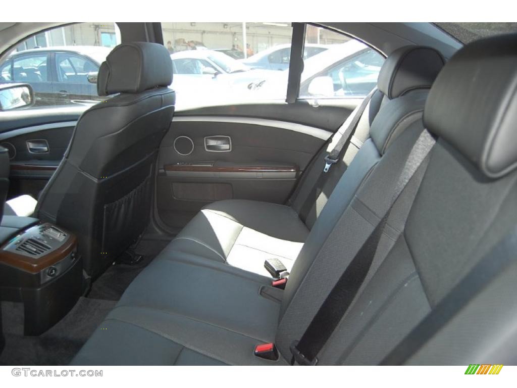 2008 7 Series 750i Sedan - Titanium Silver Metallic / Black photo #6