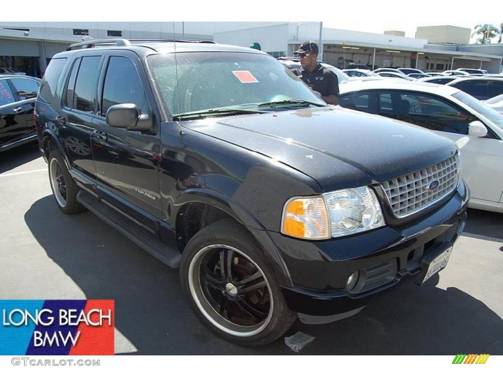 2002 Explorer Limited 4x4 - Black Clearcoat / Midnight Grey photo #1