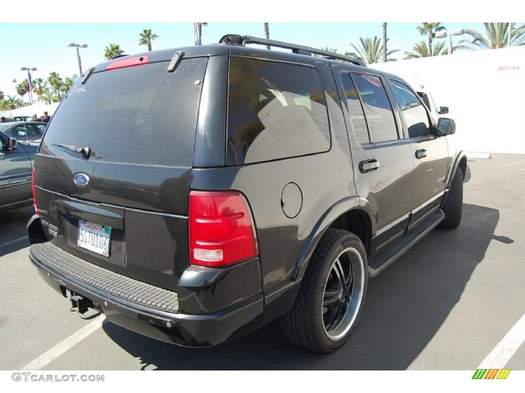 2002 Explorer Limited 4x4 - Black Clearcoat / Midnight Grey photo #6