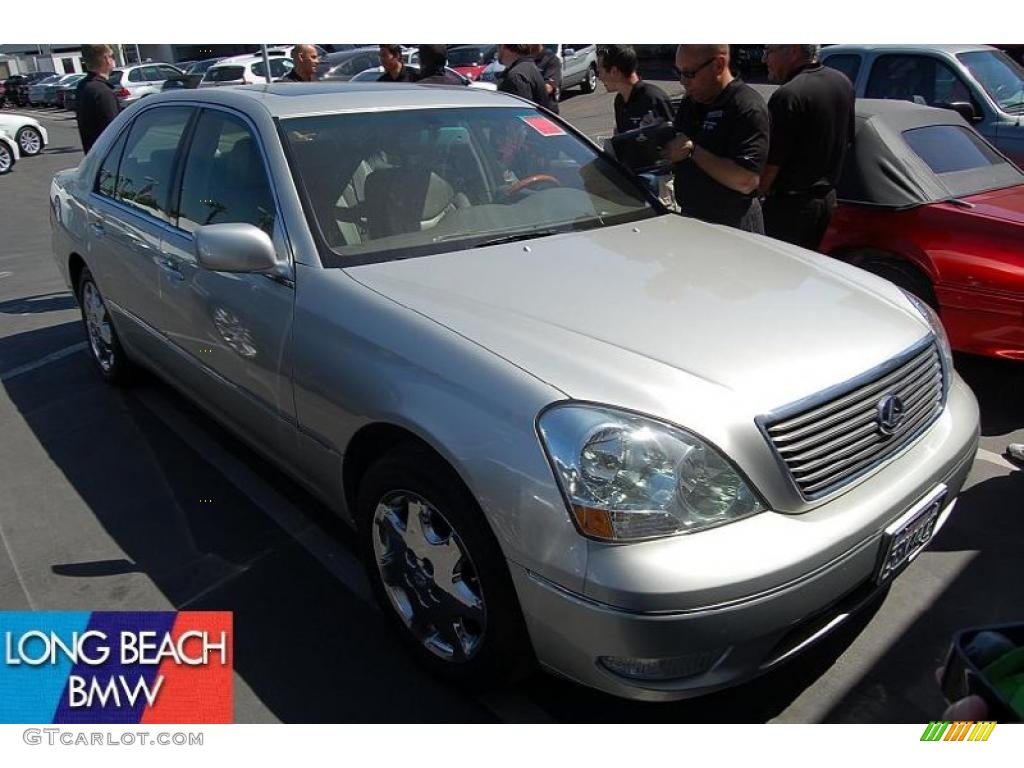 2003 LS 430 Sedan - Millenium Silver Metallic / Light Charcoal photo #1