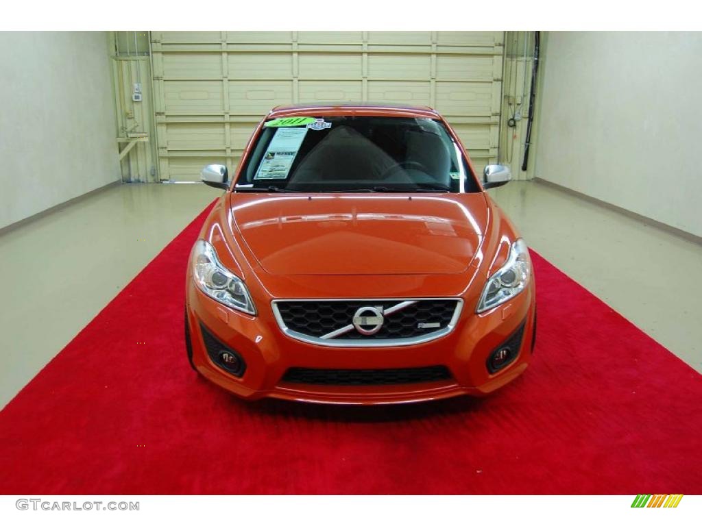 2011 C30 T5 - Orange Flame Metallic / Off Black T-Tec photo #2