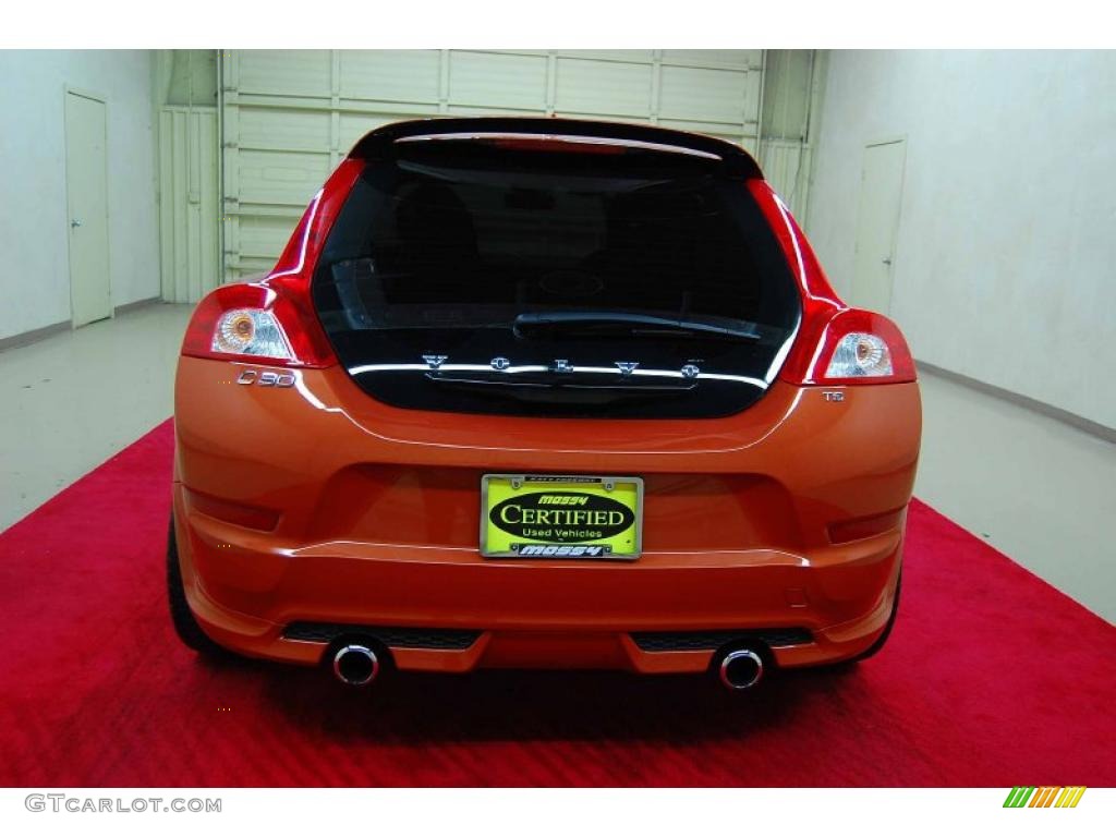 2011 C30 T5 - Orange Flame Metallic / Off Black T-Tec photo #5