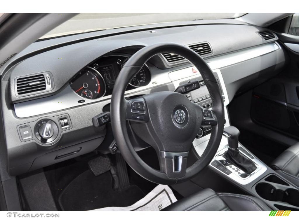 Black Interior 2009 Volkswagen CC VR6 Sport Photo #48774888