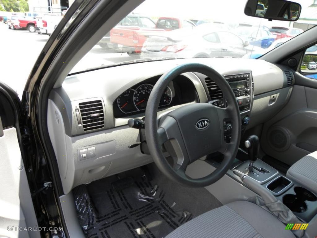 2009 Sorento LX - Ebony Black / Gray photo #3