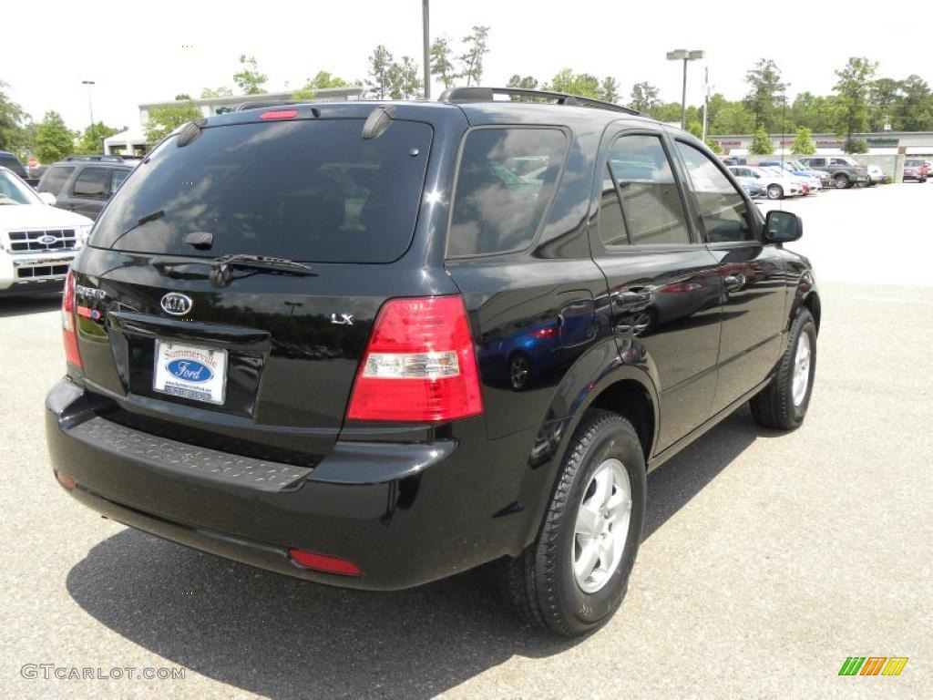 2009 Sorento LX - Ebony Black / Gray photo #13