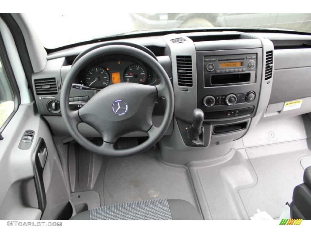 Black Interior 2011 Mercedes-Benz Sprinter 2500 High Roof Cargo Van Photo #48775587
