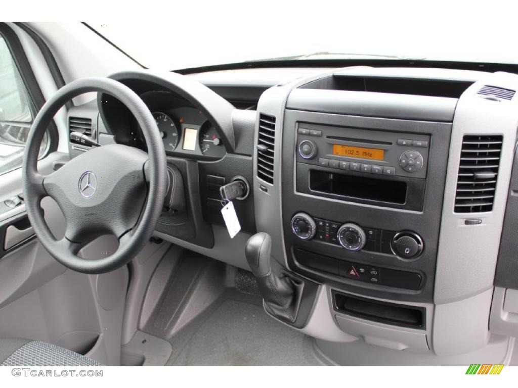 Black Interior 2011 Mercedes-Benz Sprinter 2500 High Roof Cargo Van Photo #48775602