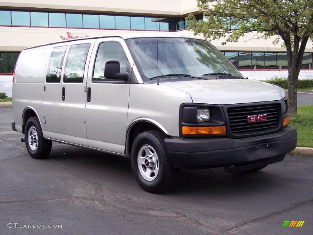 Silver Birch Metallic GMC Savana Van