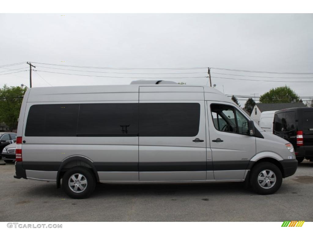 Brilliant Silver Metallic 2011 Mercedes-Benz Sprinter 2500 High Roof Passenger Van Exterior Photo #48775964