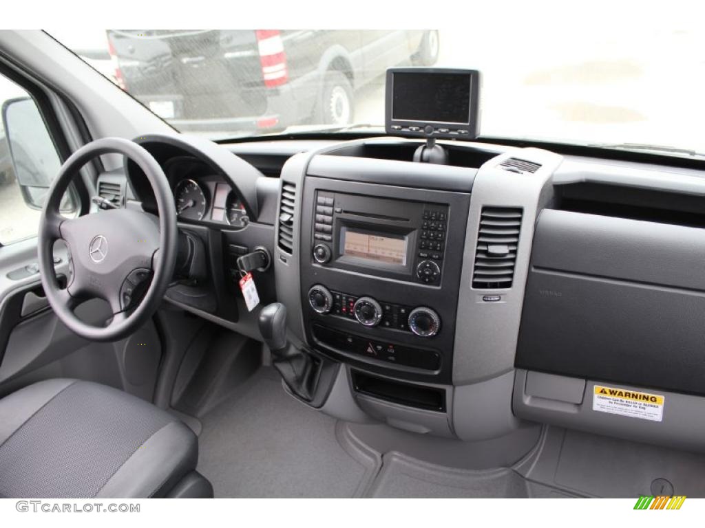 2011 Mercedes-Benz Sprinter 2500 High Roof Passenger Van Black Dashboard Photo #48776049