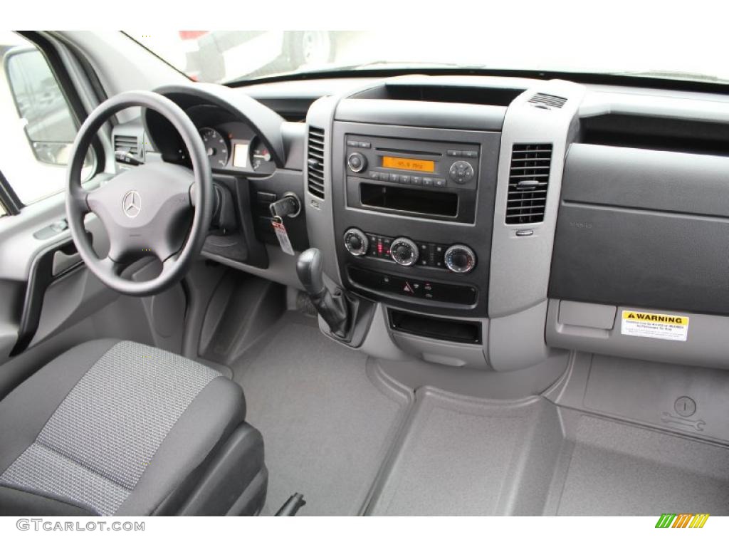 Black Interior 2011 Mercedes-Benz Sprinter 2500 High Roof Passenger Van Photo #48776283