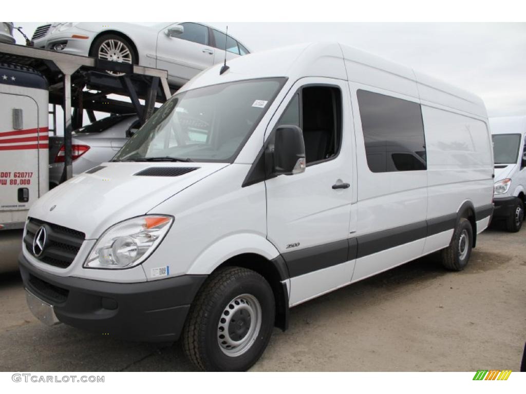 2011 Sprinter 2500 High Roof Cargo Van - Arctic White / Black photo #1