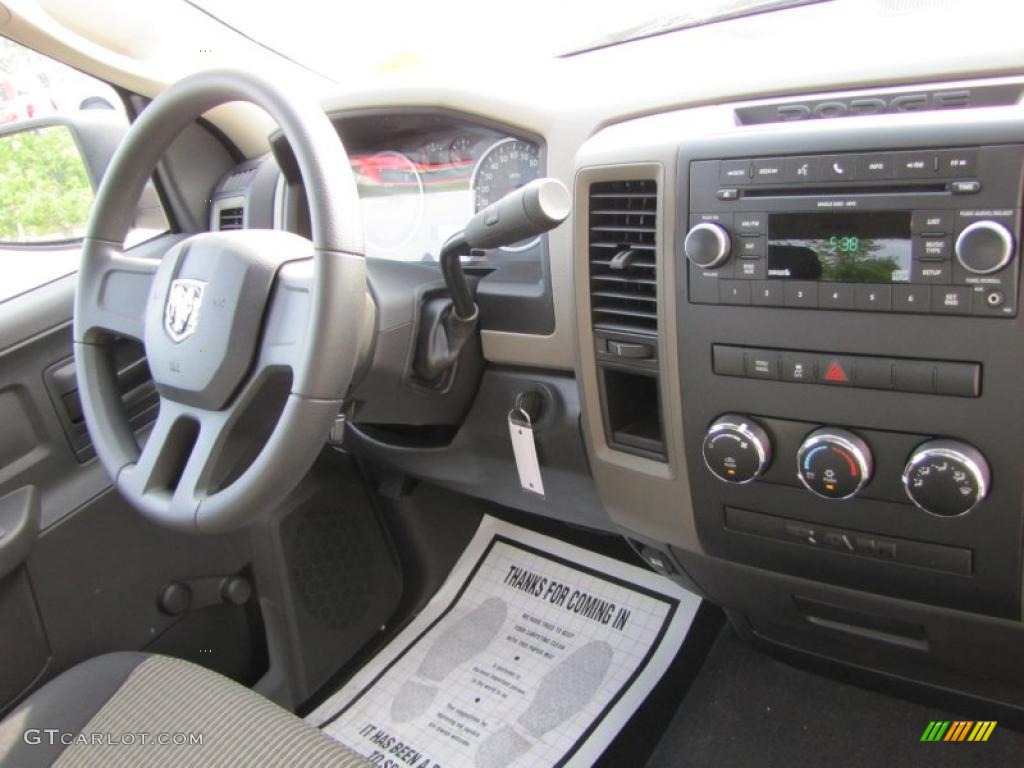 2011 Ram 1500 ST Regular Cab - Brilliant Black Crystal Pearl / Dark Slate Gray/Medium Graystone photo #8