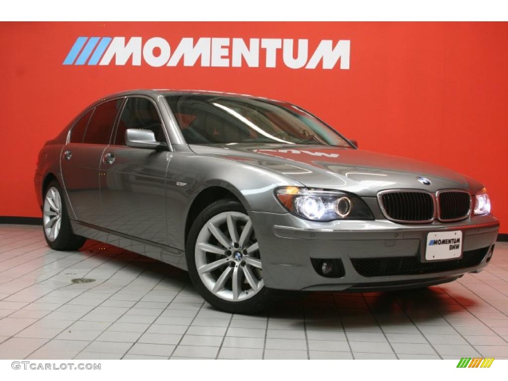 2008 7 Series 750i Sedan - Titanium Grey Metallic / Black photo #1