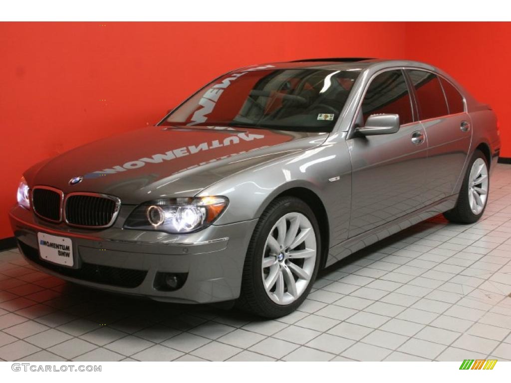 2008 7 Series 750i Sedan - Titanium Grey Metallic / Black photo #2