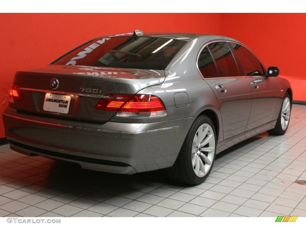 2008 7 Series 750i Sedan - Titanium Grey Metallic / Black photo #3