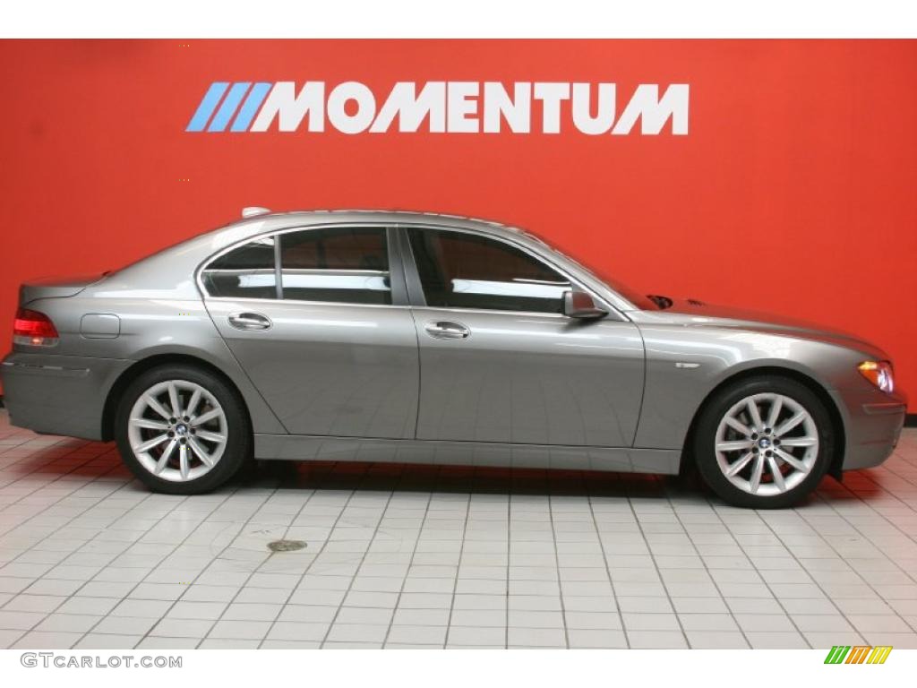 2008 7 Series 750i Sedan - Titanium Grey Metallic / Black photo #4