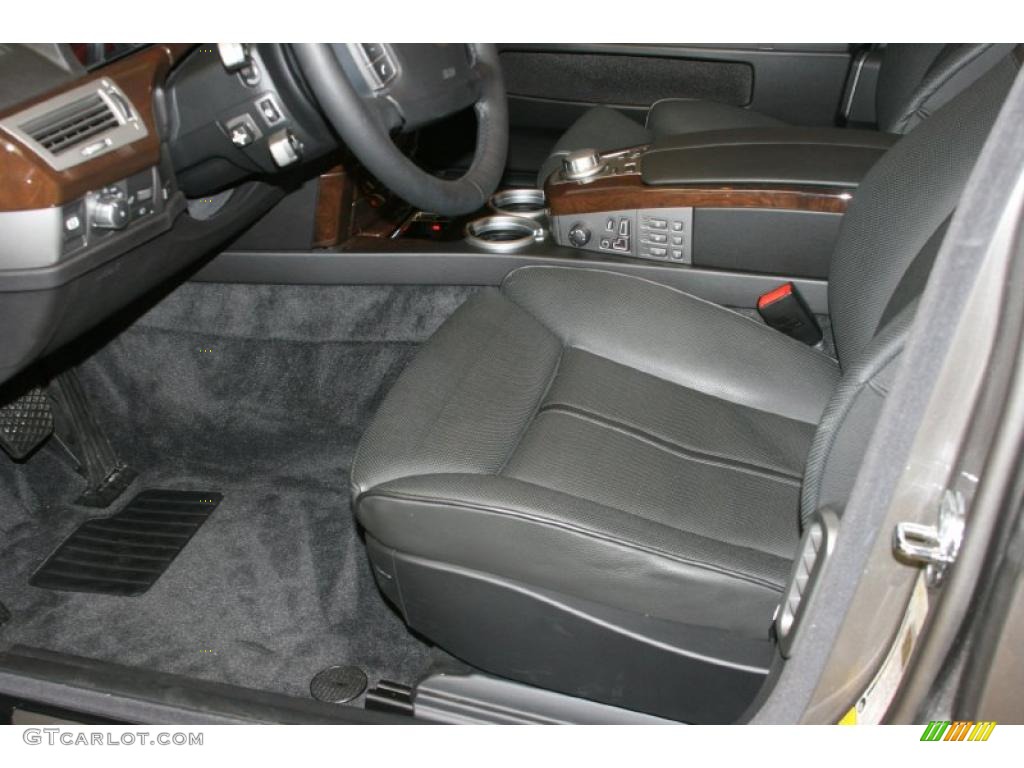 2008 7 Series 750i Sedan - Titanium Grey Metallic / Black photo #6