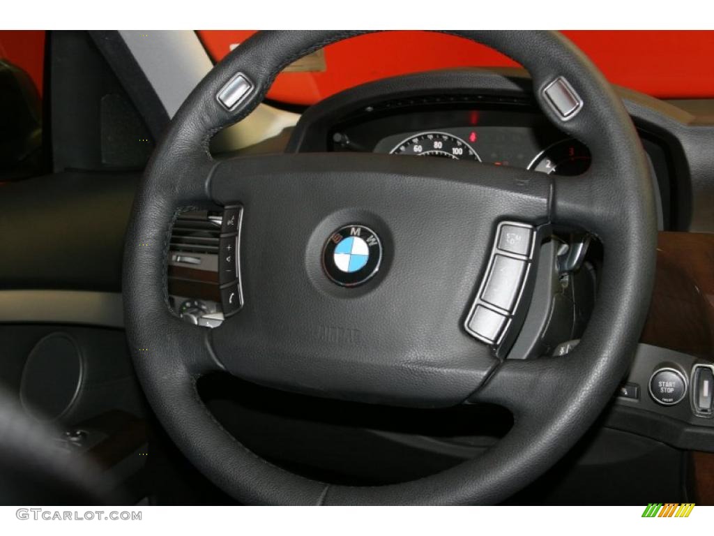 2008 7 Series 750i Sedan - Titanium Grey Metallic / Black photo #9