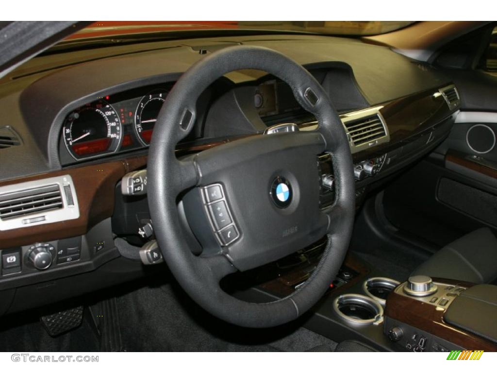 2008 7 Series 750i Sedan - Titanium Grey Metallic / Black photo #10