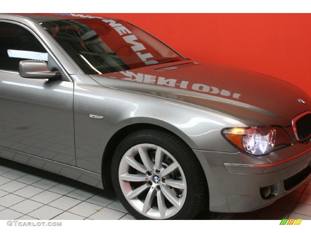2008 7 Series 750i Sedan - Titanium Grey Metallic / Black photo #12