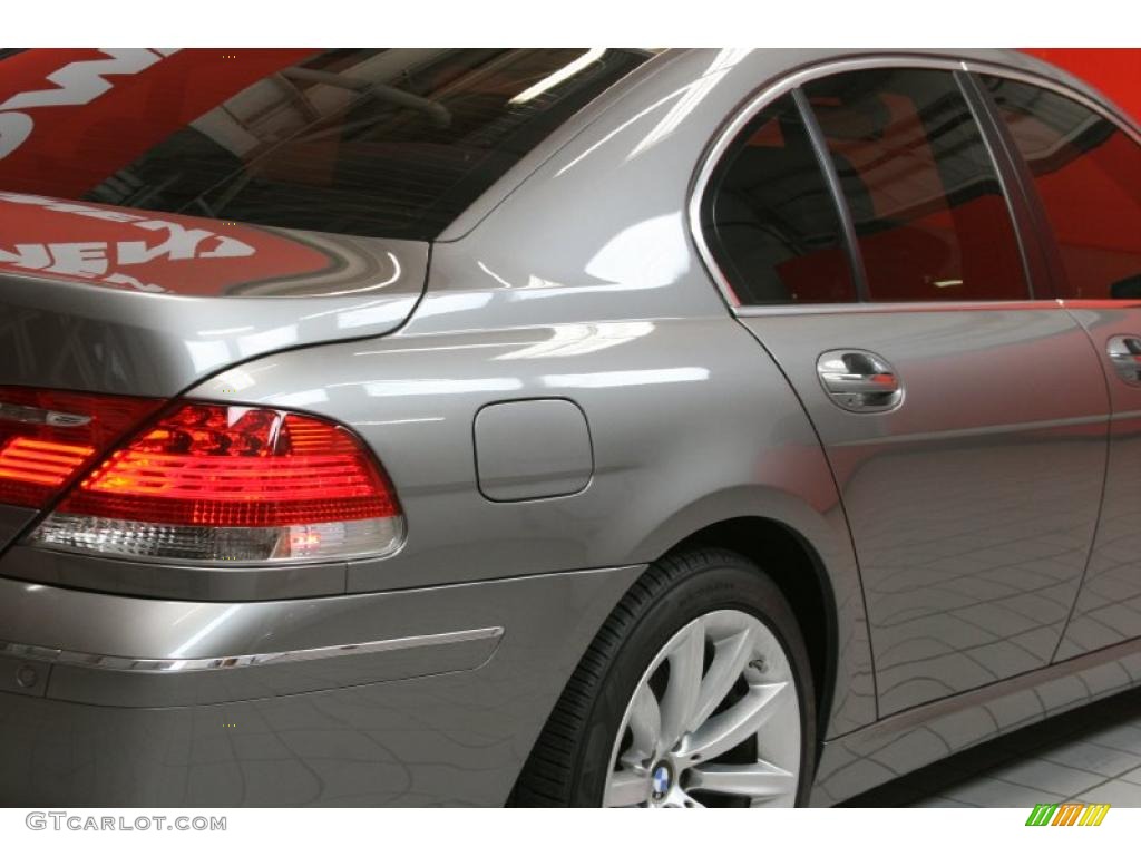 2008 7 Series 750i Sedan - Titanium Grey Metallic / Black photo #14