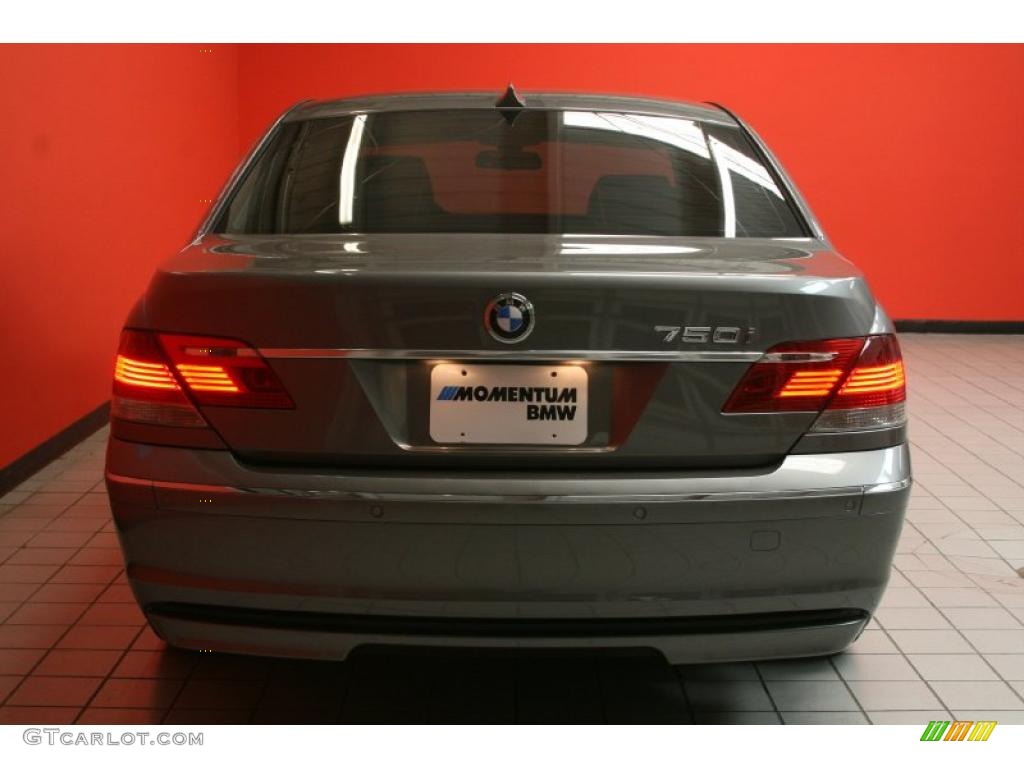 2008 7 Series 750i Sedan - Titanium Grey Metallic / Black photo #16