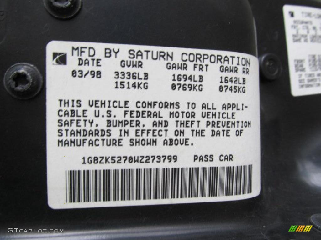 1998 S Series SL2 Sedan - Gold Metallic / Tan photo #13