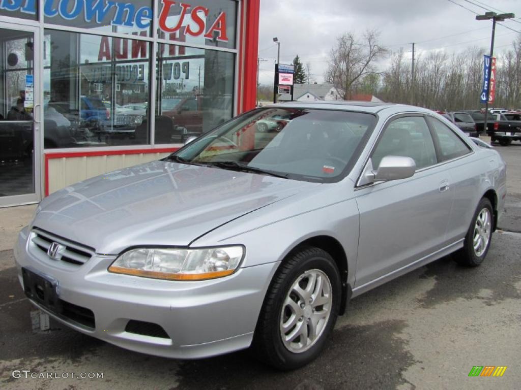 2002 Accord EX V6 Coupe - Satin Silver Metallic / Charcoal photo #1