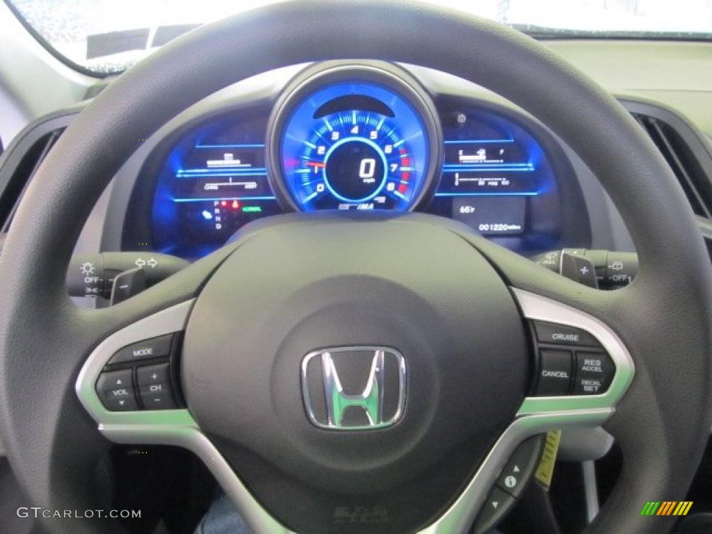 2011 Honda CR-Z Sport Hybrid Gray Fabric Steering Wheel Photo #48782416