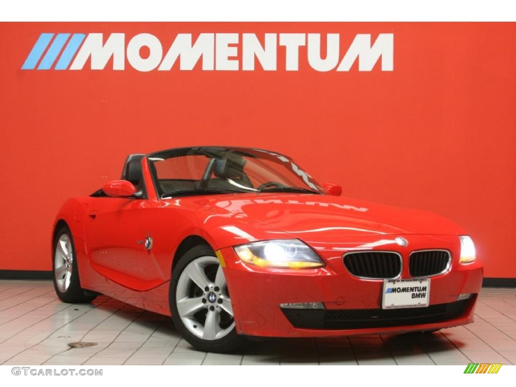 2006 Z4 3.0i Roadster - Bright Red / Black photo #1