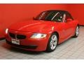 2006 Bright Red BMW Z4 3.0i Roadster  photo #2