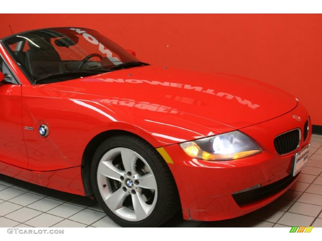 2006 Z4 3.0i Roadster - Bright Red / Black photo #10