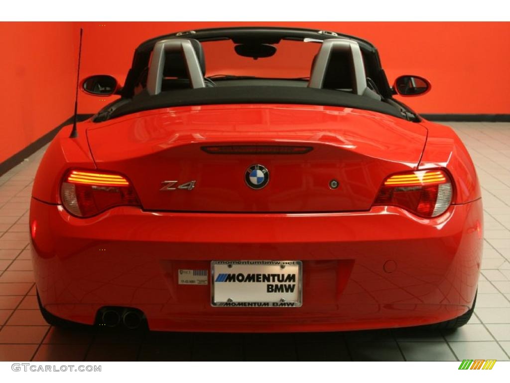 2006 Z4 3.0i Roadster - Bright Red / Black photo #12