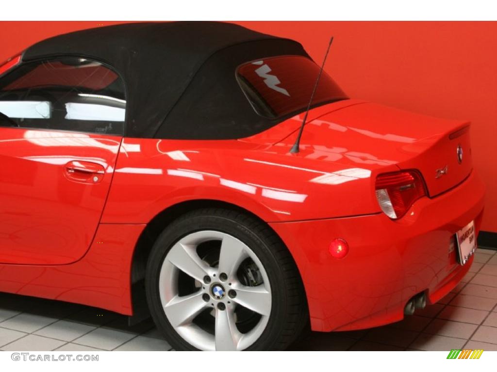 2006 Z4 3.0i Roadster - Bright Red / Black photo #15