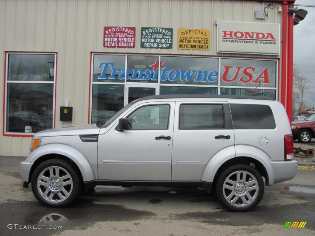 2008 Nitro SLT 4x4 - Bright Silver Metallic / Dark Slate Gray/Light Slate Gray photo #5