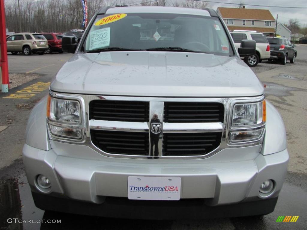 2008 Nitro SLT 4x4 - Bright Silver Metallic / Dark Slate Gray/Light Slate Gray photo #20