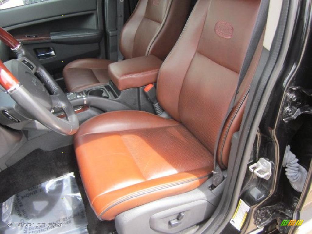 Saddle Brown Royale Leather Interior 2009 Jeep Grand Cherokee Overland 4x4 Photo #48784858