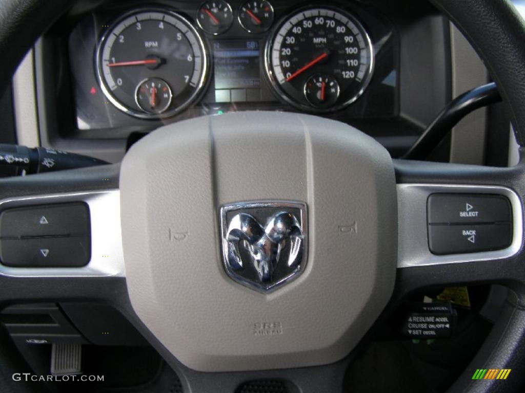 2010 Ram 1500 SLT Quad Cab 4x4 - Brilliant Black Crystal Pearl / Dark Slate/Medium Graystone photo #14